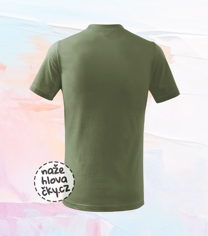 Tričko BASIC dětské khaki