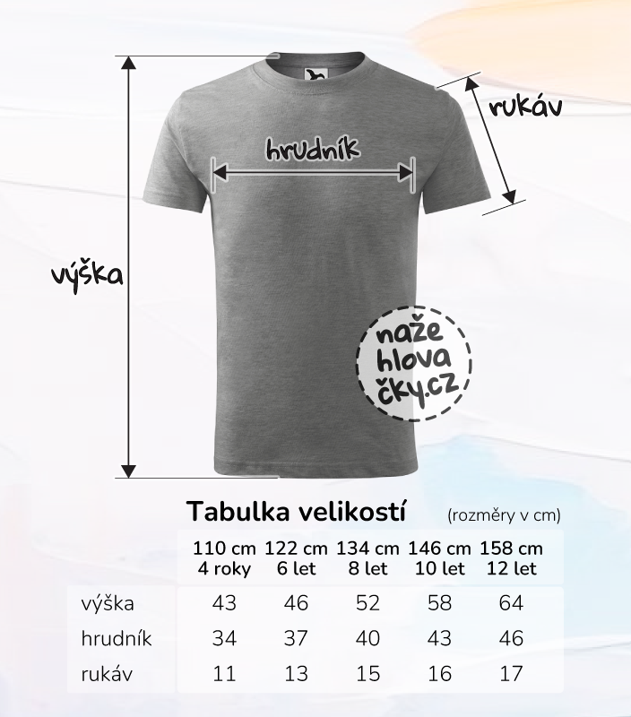 Tričko BASIC dětské tmavě šedý melír