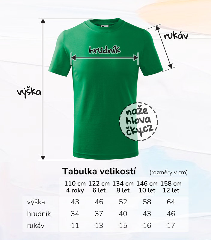 Tričko BASIC dětské středně zelená