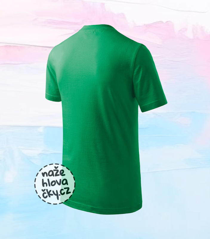 Tričko BASIC dětské středně zelená