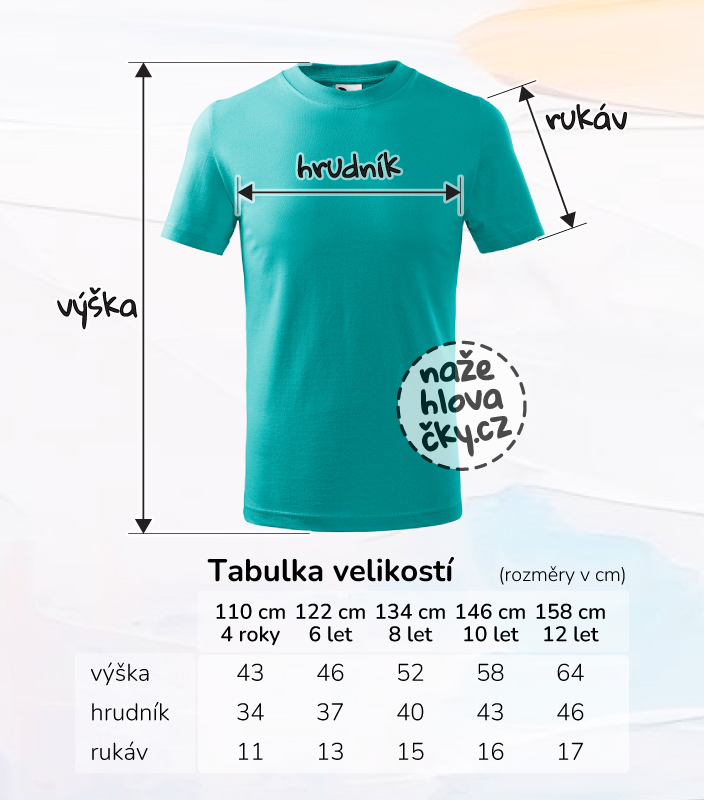 Tričko BASIC dětské emerald