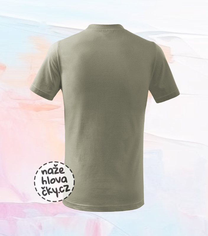 Tričko BASIC dětské světlá khaki