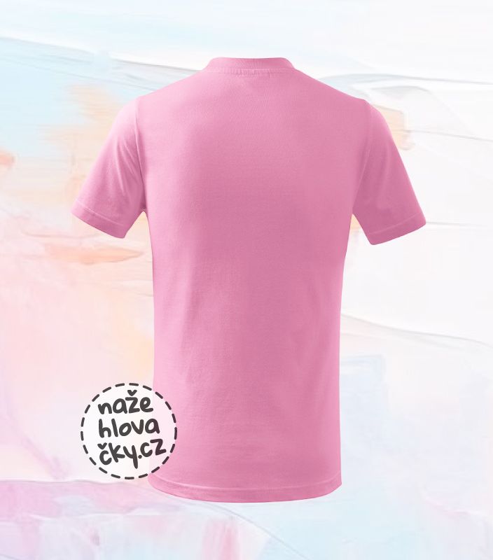 Tričko BASIC dětské růžová