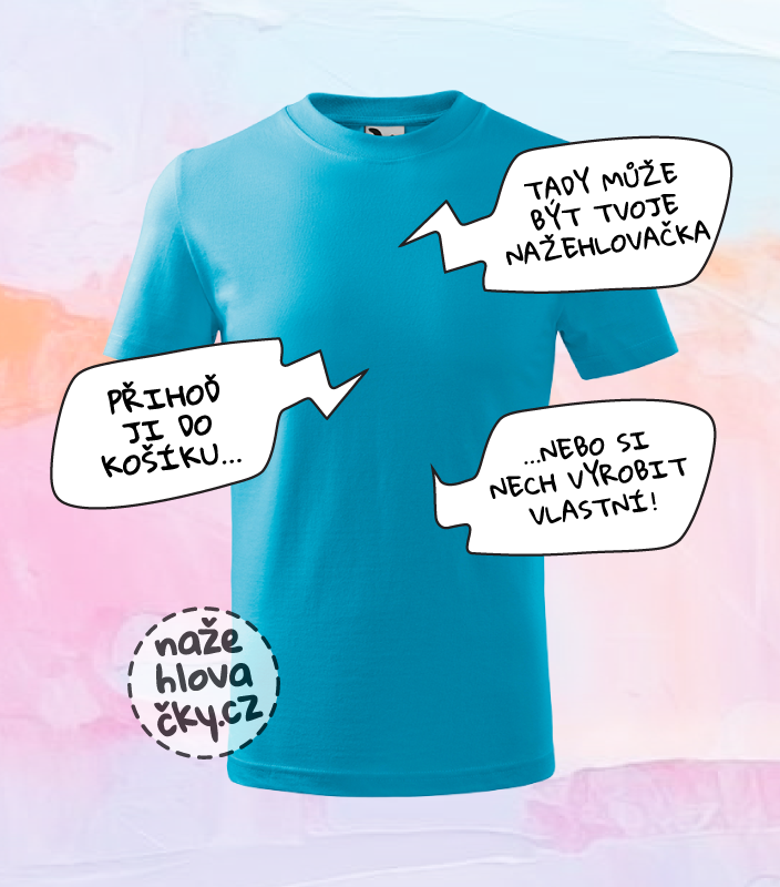 Tričko BASIC dětské tyrkysová