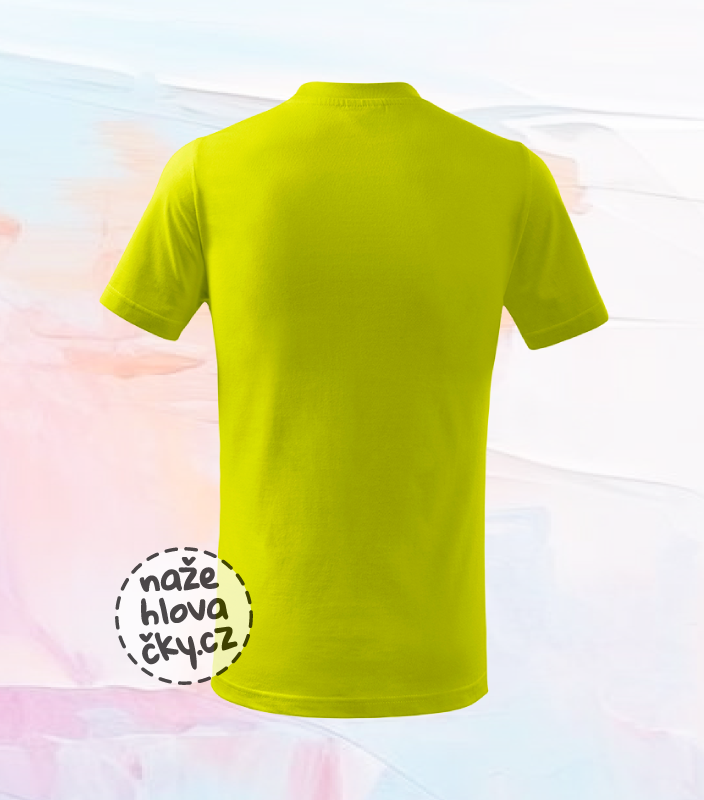 Tričko BASIC dětské limetková