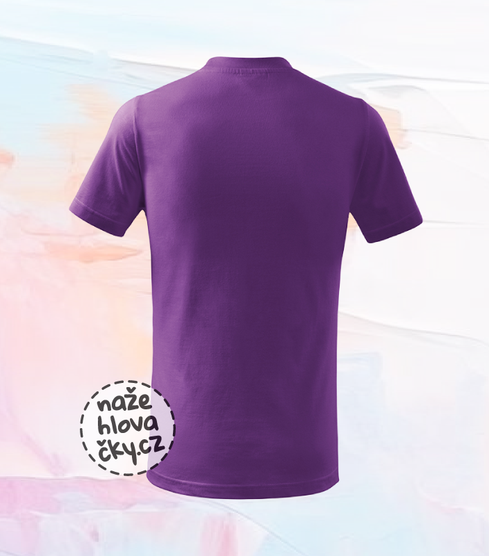 Tričko BASIC dětské fialová