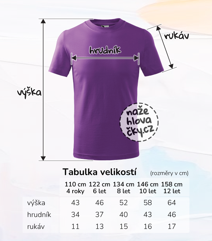 Tričko BASIC dětské fialová
