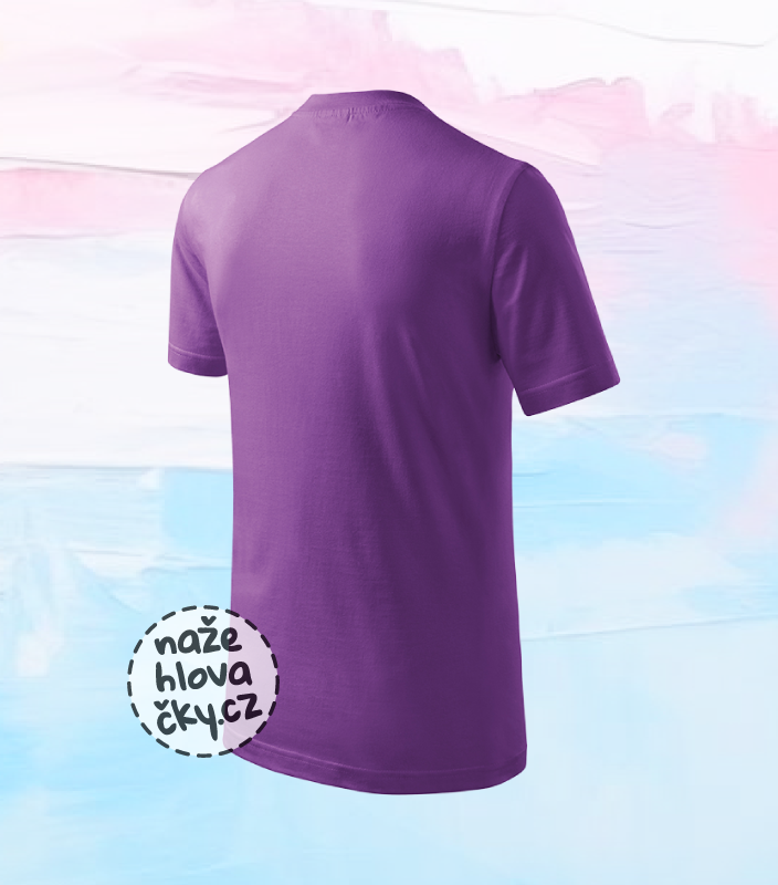 Tričko BASIC dětské fialová