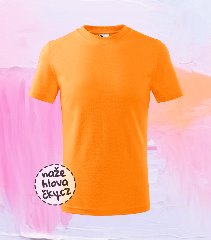 Tričko BASIC dětské tangerine orange