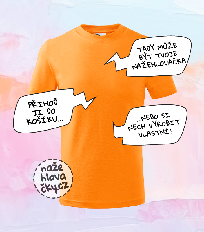 Tričko BASIC dětské tangerine orange