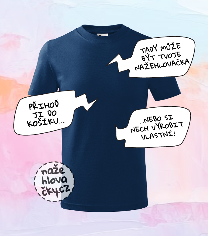 Tričko BASIC dětské půlnoční modrá