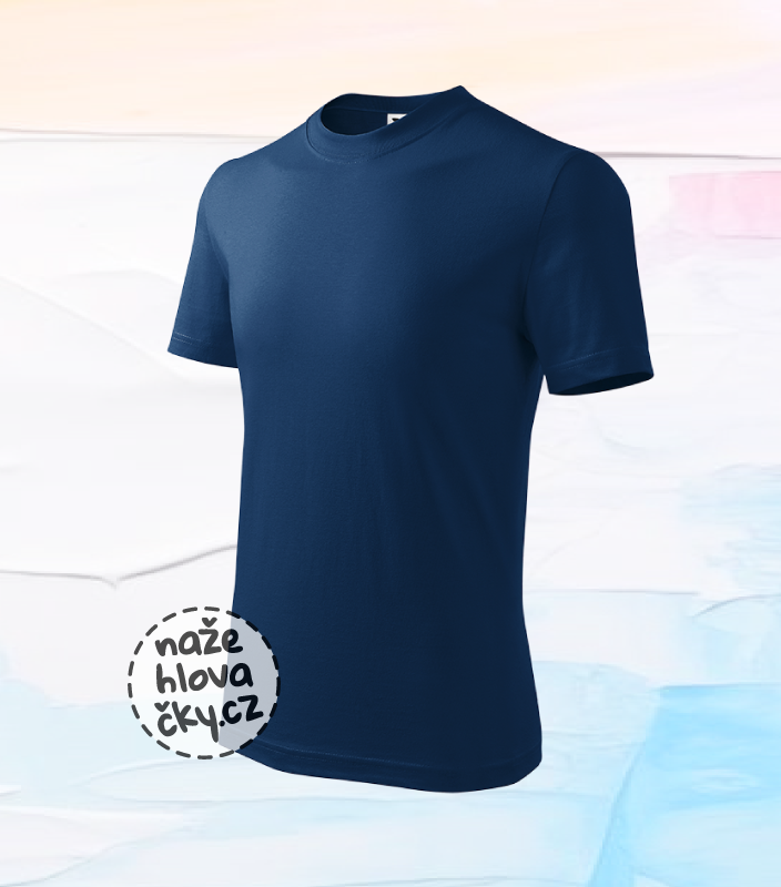 Tričko BASIC dětské půlnoční modrá