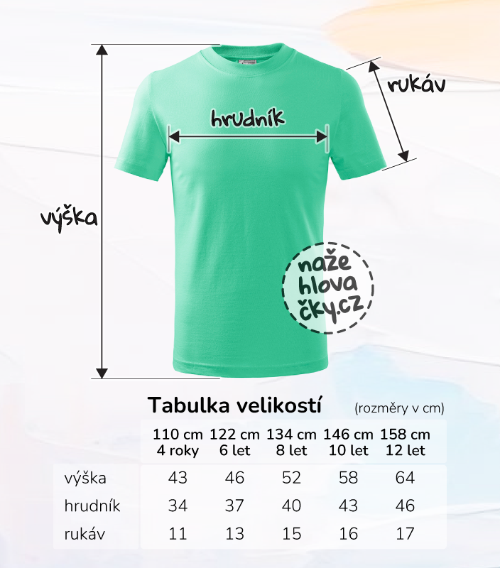 Tričko BASIC dětské mátová