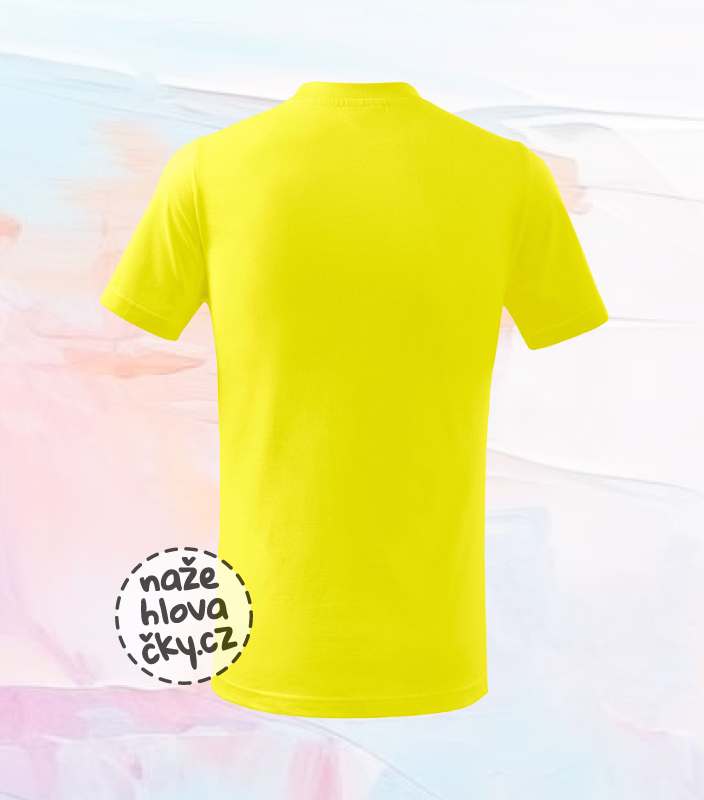 Tričko BASIC dětské citronová
