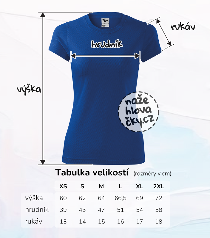 Tričko FANTASY dámské královská modrá