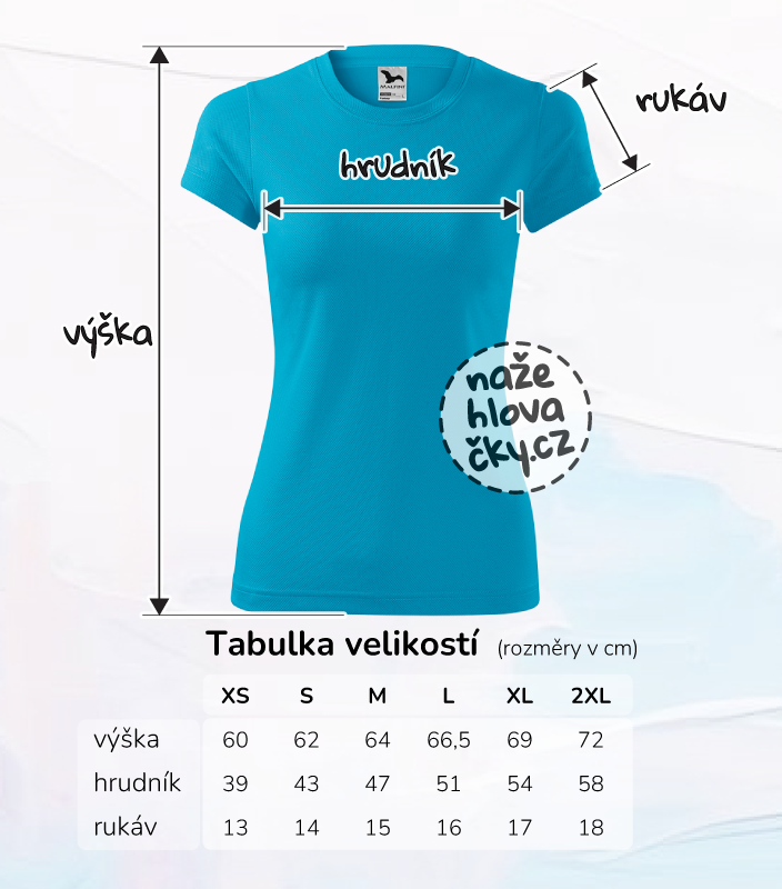 Tričko FANTASY dámské tyrkysová
