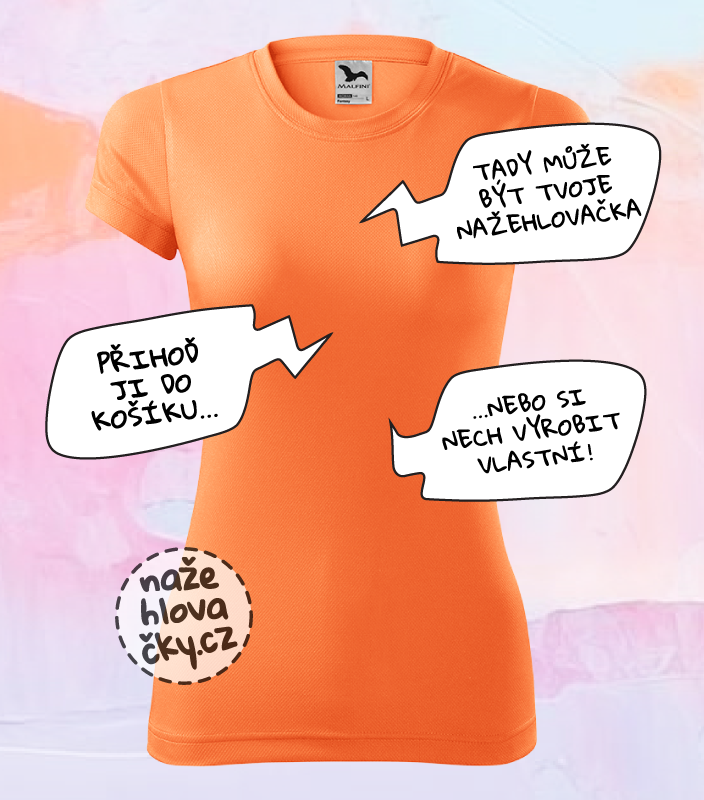 Tričko FANTASY dámské neon mandarine