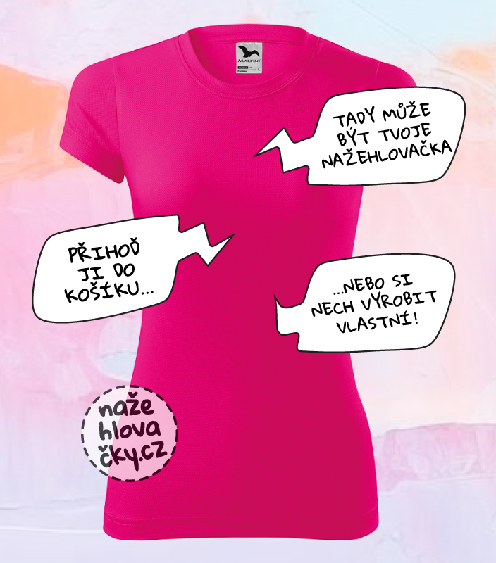 Tričko FANTASY dámské neon pink