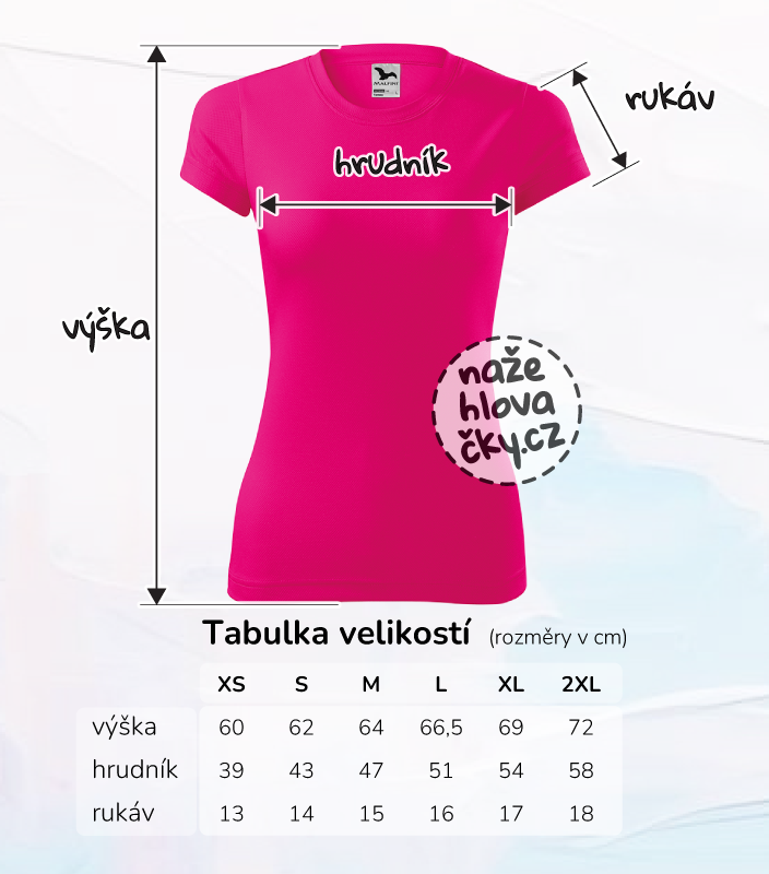 Tričko FANTASY dámské neon pink