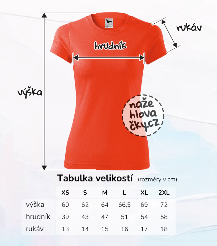 Tričko FANTASY dámské neon orange
