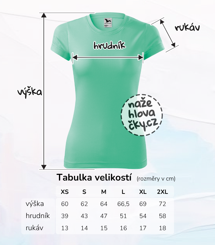 Tričko FANTASY dámské mátová
