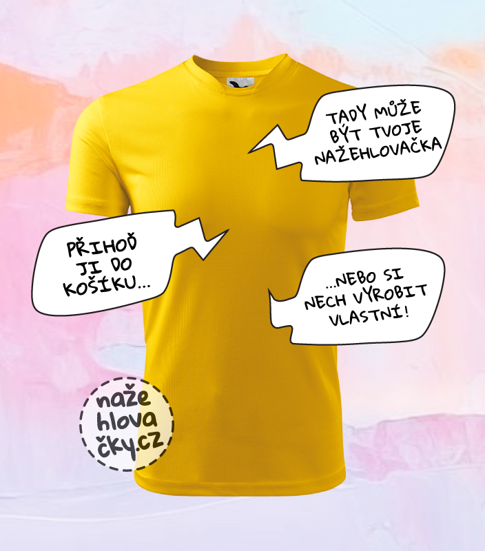Tričko FANTASY dětské žlutá