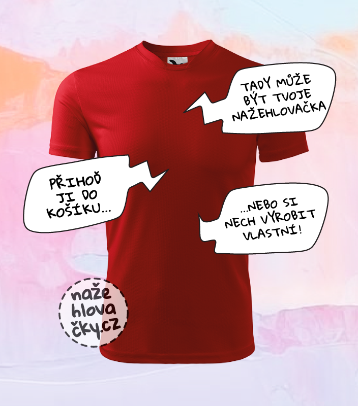 Tričko FANTASY dětské červená
