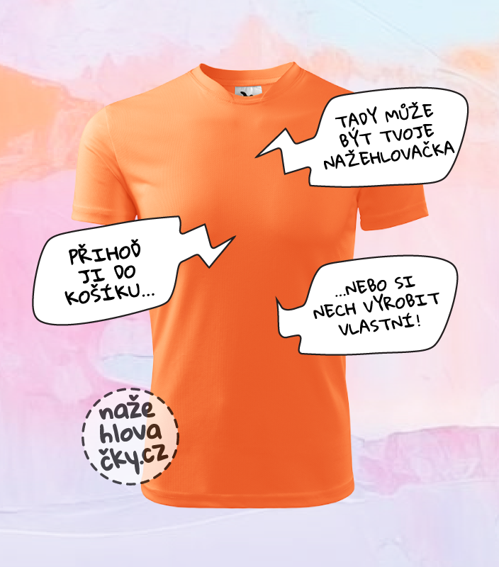 Tričko FANTASY dětské neon mandarine