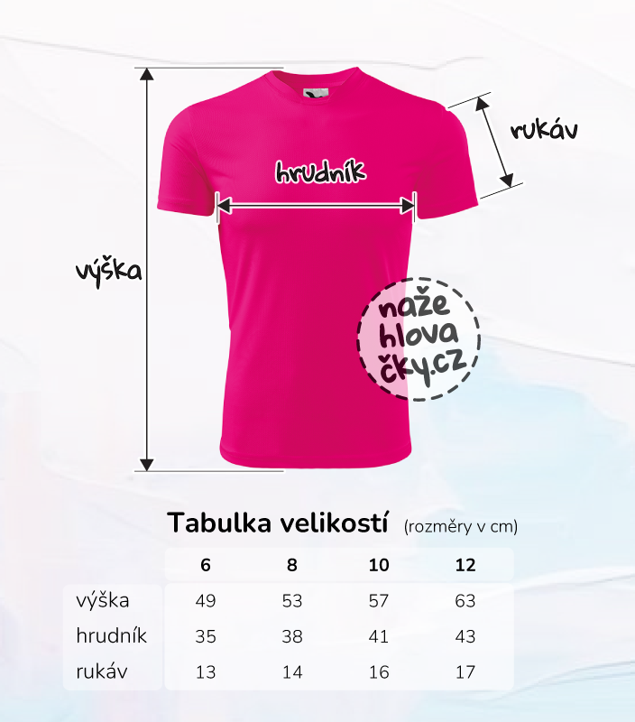 Tričko FANTASY dětské neon pink