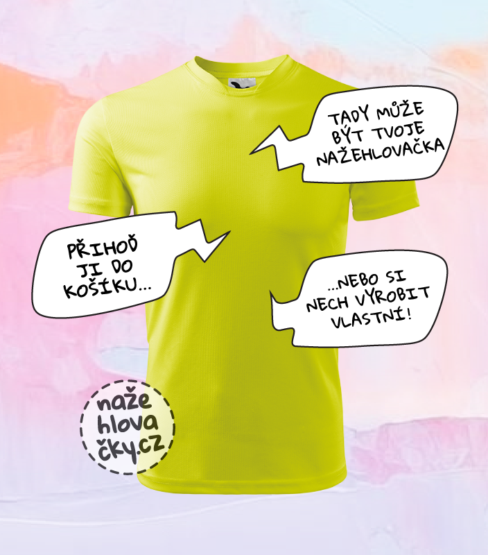 Tričko FANTASY dětské neon yellow