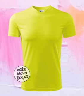 Tričko FANTASY pánské neon yellow