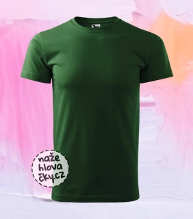 Tričko BASIC pánské lahvově zelená
