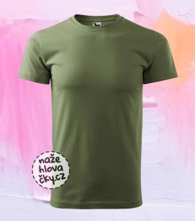 Tričko BASIC pánské khaki