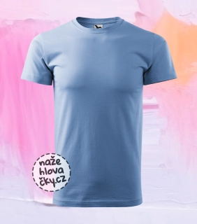Tričko BASIC pánské nebesky modrá