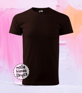 Tričko BASIC pánské kávová