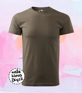 Tričko BASIC pánské army