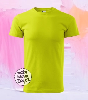 Tričko BASIC pánské limetková