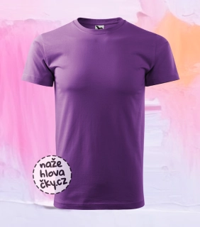 Tričko BASIC pánské fialová