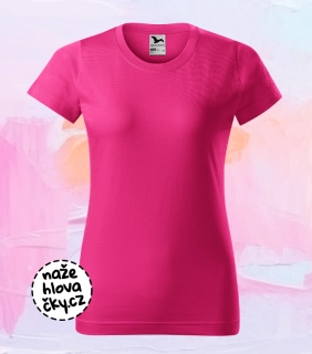 Tričko BASIC dámské purpurová