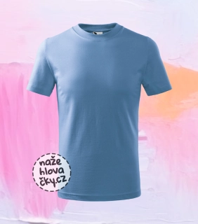 Tričko BASIC dětské nebesky modrá