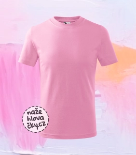 Tričko BASIC dětské růžová