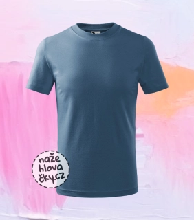 Tričko BASIC dětské denim