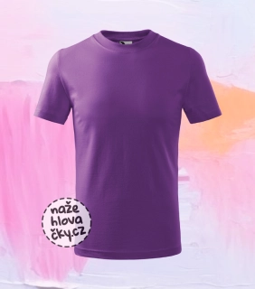 Tričko BASIC dětské fialová