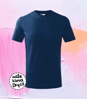 Tričko BASIC dětské půlnoční modrá