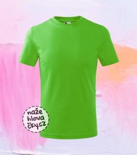 Tričko BASIC dětské apple green