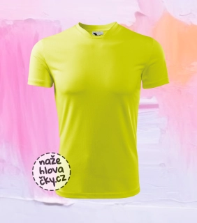 Tričko FANTASY dětské neon yellow