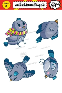 Nažehlovačka - PTÁČCI 2 - sticker style