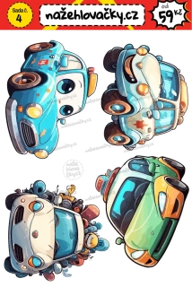 Nažehlovačka - AUTÍČKA CARS - sticker style