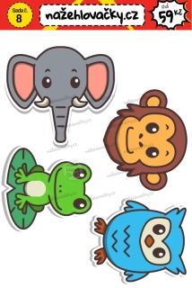 Nažehlovačka - ZVÍŘÁTKA - sticker style