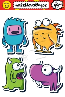 Nažehlovačka - LITTLE MONSTERS - sticker style